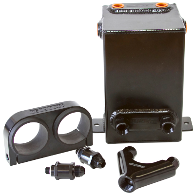 AEROFLOW - EX DISPLAY -  Dual EFI Pump Surge Tank Kit - Black