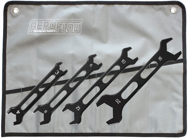 Aeroflow - Aluminium AN Double Ended Pro Wrench Set -3AN to -20AN