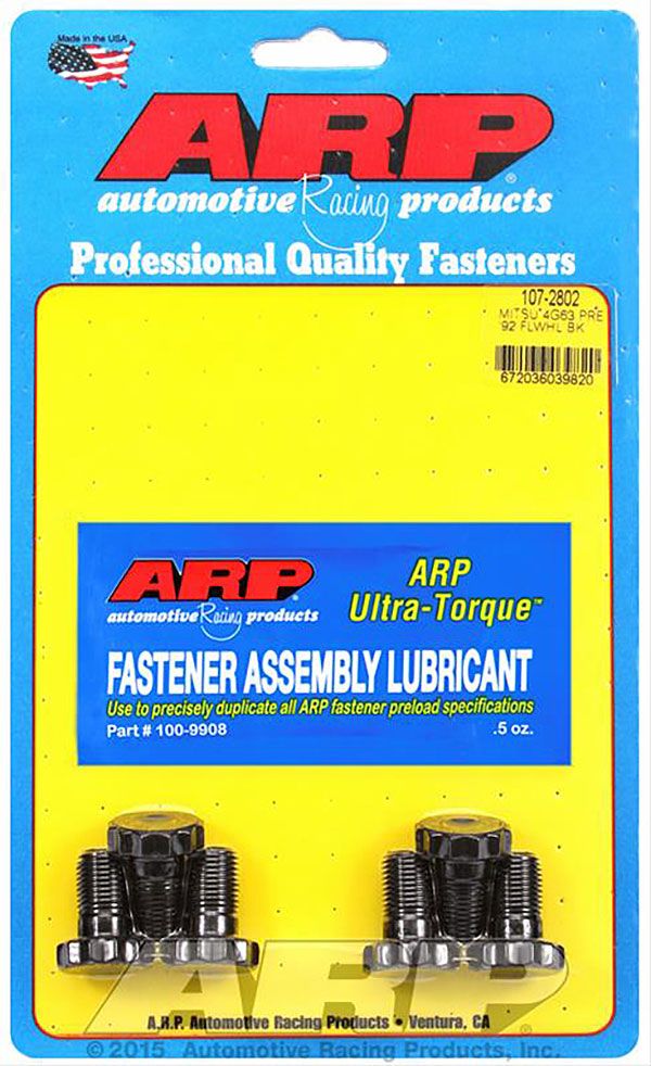 ARP Fasteners - Flywheel Bolt Kit, M12 x 1.25 x .825" UHL Suit Mitsubishi 4G63 6-Bolt, Pre 1992
