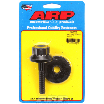 ARP Fasteners - Harmonic Balancer Bolt, 12-Point Black Oxide fits SB Chev 7/16-20 Thread x 2.470" UHL, 1-1/16" Socket