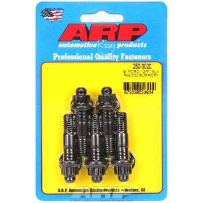 ARP Fasteners - Pinion Support Stud Kit, 12-Point Nut Black Oxide fits Ford 9" Pinion Support, 3/8" x 2.000" OAL