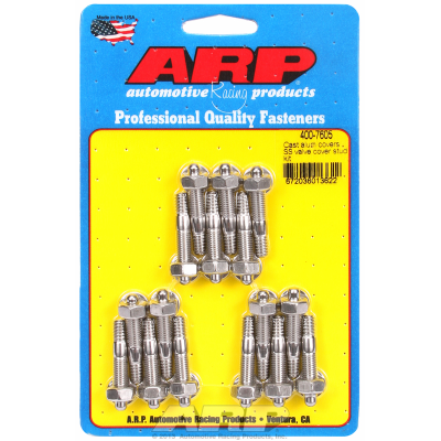 ARP Fasteners - Valve Cover Stud Kit, Hex Nut S/S fits Aluminium Valve Covers 1/4-20 Thread x 1.500" OAL (16-Pack)