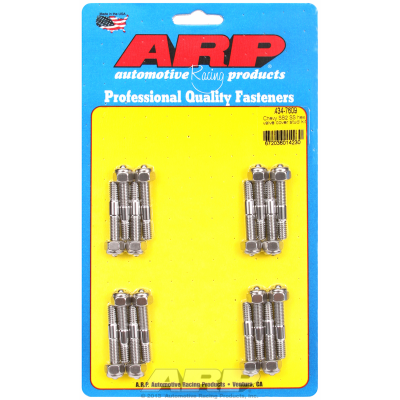 ARP Fasteners - Valve Cover Stud Kit, Hex Nut S/S fits SB Chev SB2 With Nyloc Nuts 1/4-20 Thread x 1.800" OAL (16-Pack)