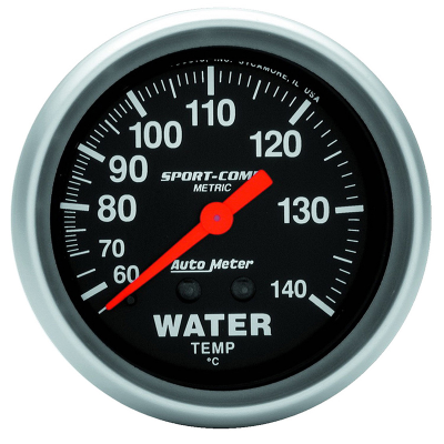 Auto Meter - Sport-Comp Series Water Temperature Gauge
