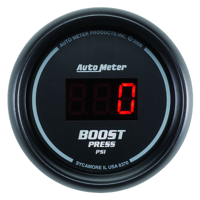Auto Meter - Sport-Comp Digital Series Boost Gauge Digital, In-dash, 2-1/16", 5 - 60 psi
