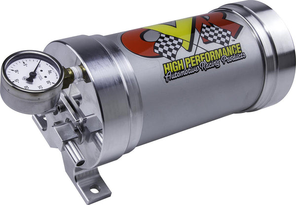 CVR - Billet Brake Vacuum Reservoir Vacuum gauge included, 11.5" L x 4.7" Dia. - CVRVPR700