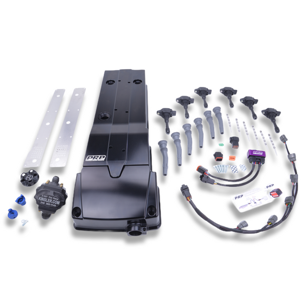 Platinum Racing Products - Ford Barra Billet Rocker Cover and Integrated Coil kit