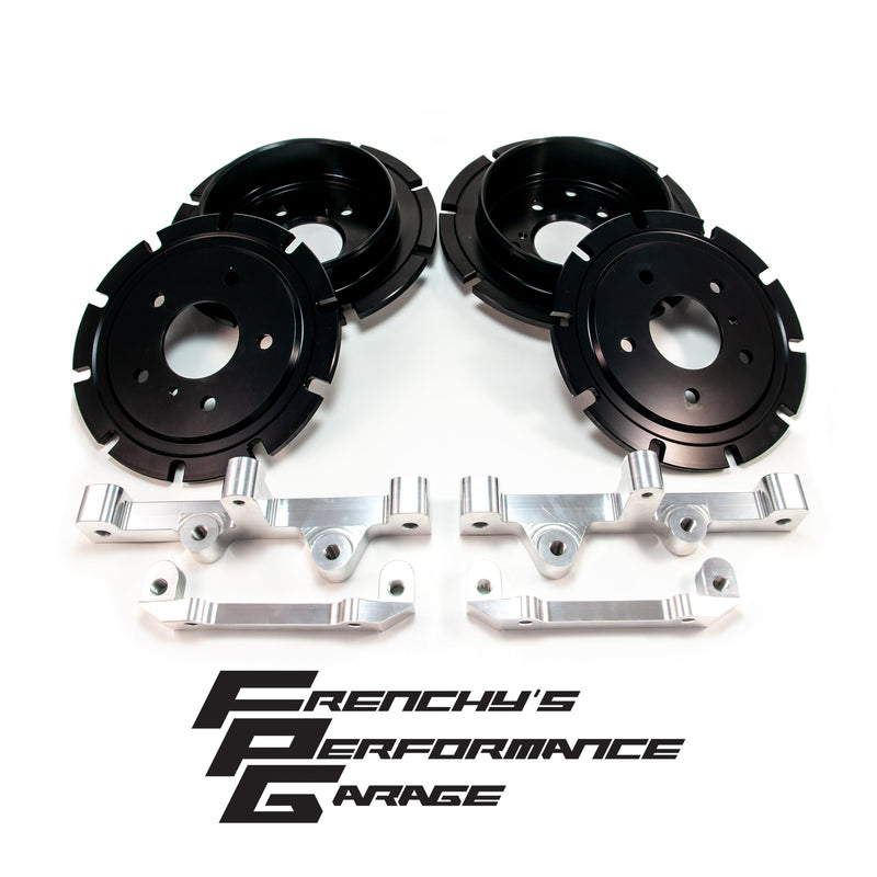 Frenchy's Performance Garage - Nissan Skyline R32 R33 R34 GT-R R35 Brembo Brake Adapter kit Nismo Omori Fitment