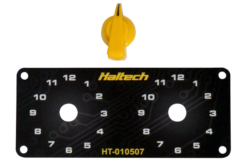 Haltech - 12 Position Rotary Trim Module Dual Switch Panel Kit (Boost ...