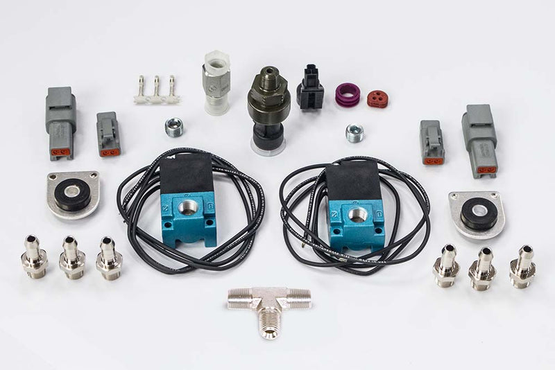 Haltech - CO2 Boost Control Dual Solenoid & Pressure Sensor Kit Thread: 1/8 NPT