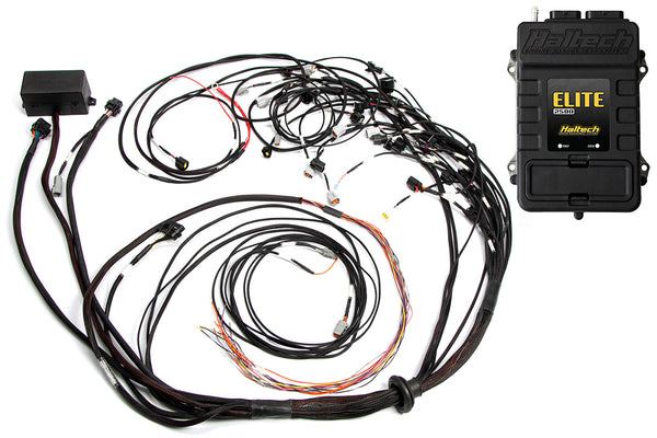 Haltech - Elite 2500 + Terminated Harness Kit For Ford Falcon BA/BF Barra 4.0L I6 Injector Connector: Factory Bosch EV1