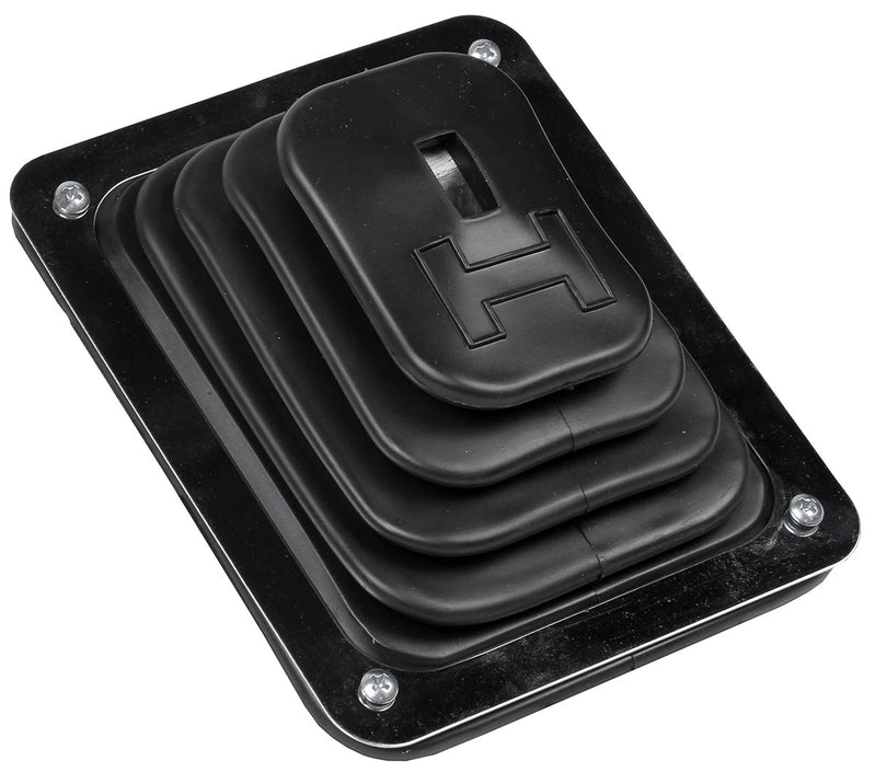 Hurst - B-4 Shifter Boot & Plate Complete With Chrome Trim Plate & Mounting Hardware, 5-1/4" x 6-1/2" - HU1144580