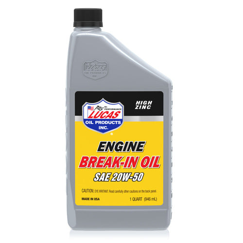 Lucas Racing Oil - SAE 20W-50 Break-In Oil, 4.74 litre, Each