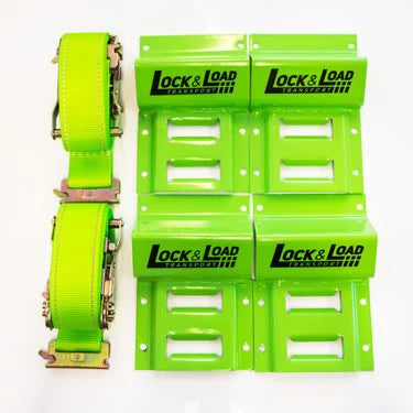 Lock and Load Transport - Wheel Chock Kit With 1.8m Straps - RW05
