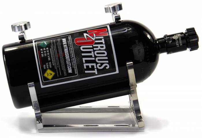Nitrous Outlet - Automatic Billet Heated Nitrous Bottle Bracket with Install Accessories