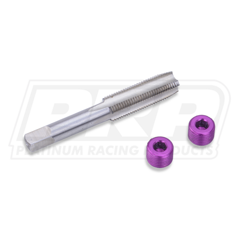 Platinum Racing Products - Nissan RB Oil Gallery Block off inc Tap Bit