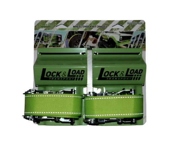 Lock and Load Transport - Wheel Chock Kit With 1.8m Straps - RW05