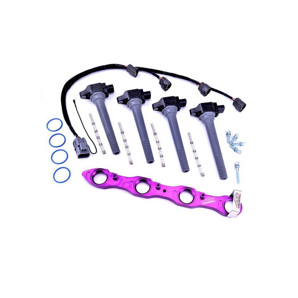 Platinum Racing Products - Nissan SR20 Coil Kit for Series 2 S14, S15, 180 Type X - Small Hole Rocker Cover