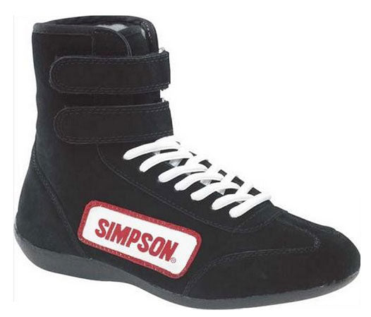 Simpson - High Top Driving Shoe Size 11 Black, SFI Approved