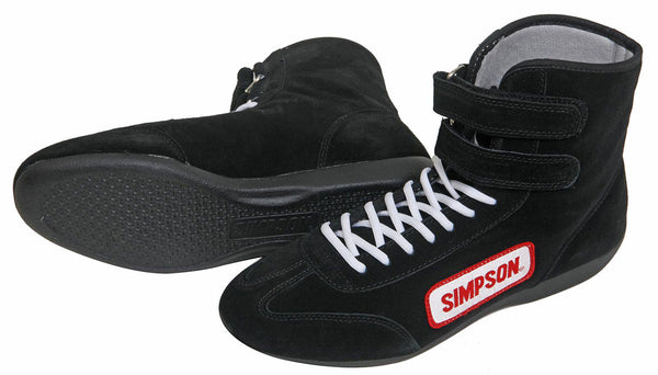 Simpson - High Top Driving Shoe Size 11 Black, SFI Approved