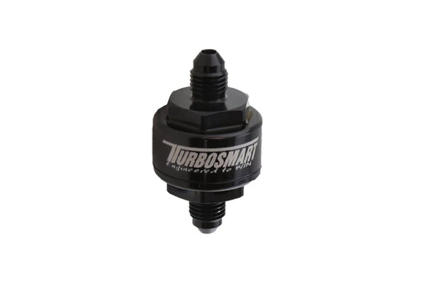 Turbosmart - Billet Turbo Oil Feed Filter 44um -3AN Black