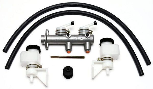 Wilwood Disc Brakes - 1" Combination Remote Tandem Master Cylinder with Remote Fluid Reservoirs - WB260-7563