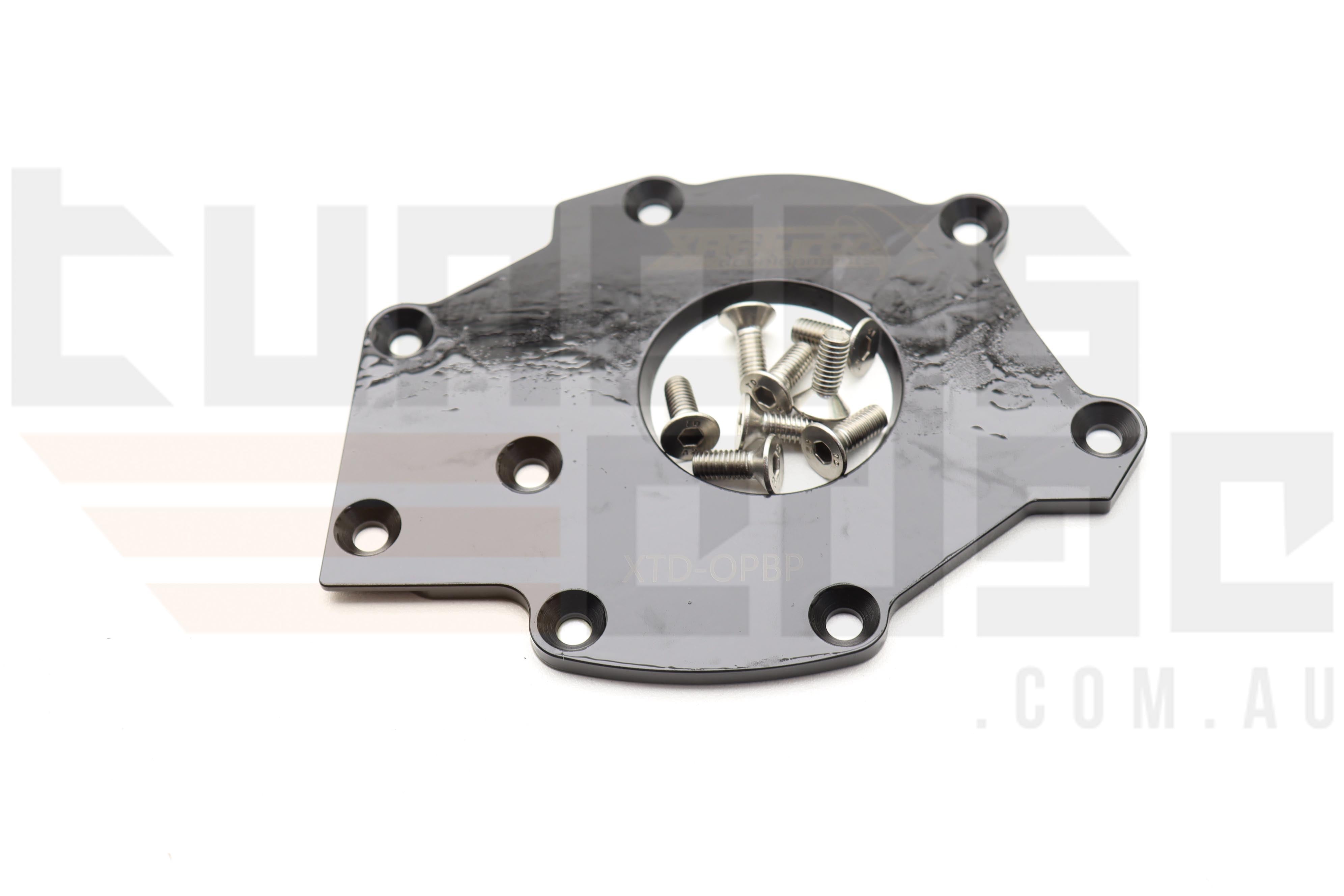 XR6 Turbo Developments Ford Barra Billet Oil Pump Backing Plate