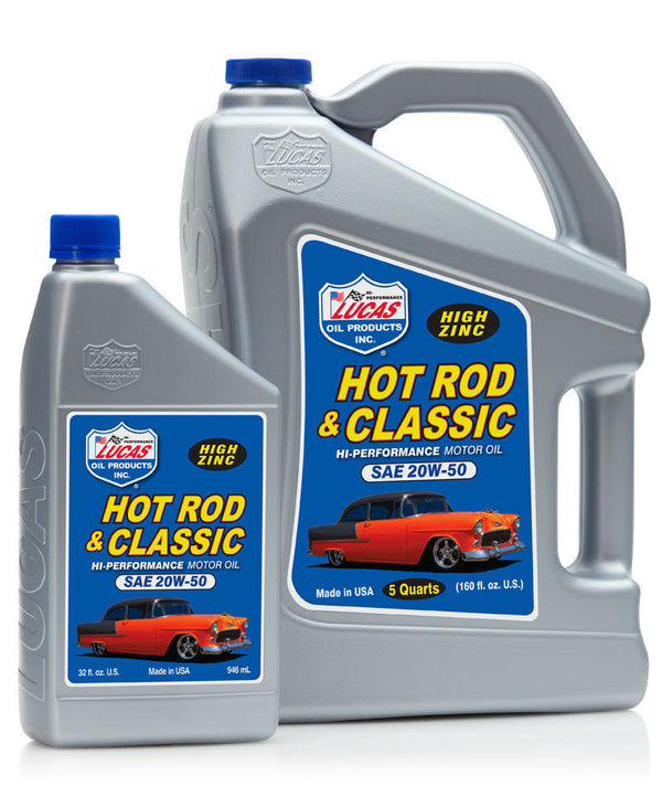 Lucas Racing Oil - SAE 20W-50 Hot Rod Oil, 4.74 litre