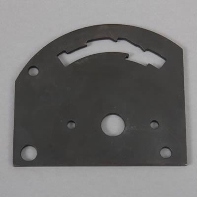 TCI - Gate Plate, Steel, Black, 4-Speed, Forward Pattern, Ford, GM, Chrysler, Outlaw, Thunderstick - TCI618014