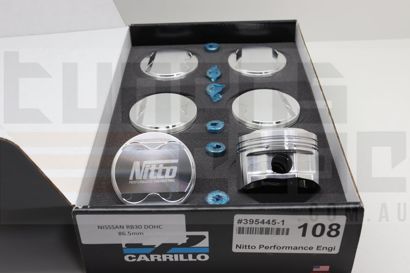 Nitto Performance Engingeering - CP RB30 DOHC Standard Stroke Pistons - 86.5MM (+.020") +12cc DOME  Pistions